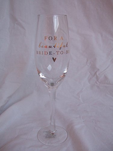 Wedding Wine Glasses Weinglas mit Aufschrift For a Beautiful Bride to Be, in Geschenkbox von Wedding Wine Glasses