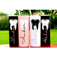 Geschenk Für Zahnarzthelferin, Zahnarzthelferin Geschenk, Zahnarztgeschenk, Zahnname Personalisierte Becher, Zahnarztpraxis Geschenke von WeddingFavorsandDeco