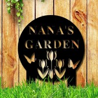 Personalisiertes Gartenschild Mit Pfahl, Metall Schild Für Garten, Blumen Garten Schild, Benutzerdefinierte Auf Outdoor von WeddingFavorsandDeco