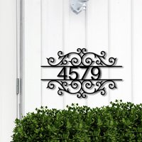 Personalisiertes Schriftrolle Hauszahlen Metallschild, Adressschild Aus Metall, Haus Adressschild, Hausnummernschild, Housewarming Geschenk Personalisiertes Schriftrolle Hauszahlen Metallschild, Adressschild Aus Metall, Haus Adressschild, Hausnummernschild, Housewarming Geschenk von WeddingFavorsandDeco