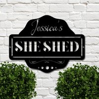 She Shed Zeichen, Personalisierte Geschenk Für Sie, Geschenke, Metall Said Custom Sign, Decor von WeddingFavorsandDeco