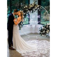 Personalisiertes Hochzeitsschild, All Of Me Loves All You Neon Schild, Sofort Bestellen Hochzeit Bestelle Jetzt Deine Schild von WeddingNeonSign