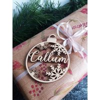 Erste Weihnachtskugel Personalisiert Benutzerdefinierte Christbaumkugel Laser Geschnitten Namen Weihnachtsgeschenk Bitte Geben Sie Ihre Telefonnummer von WeddingTableNumberCo