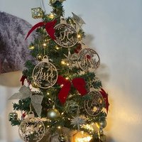 Erste Weihnachtskugel Personalisiert Benutzerdefinierte Kugel Laserschnitt Namen Weihnachtsgeschenk Bitte Geben Sie Ihre Telefonnummer in Die von WeddingTableNumberCo