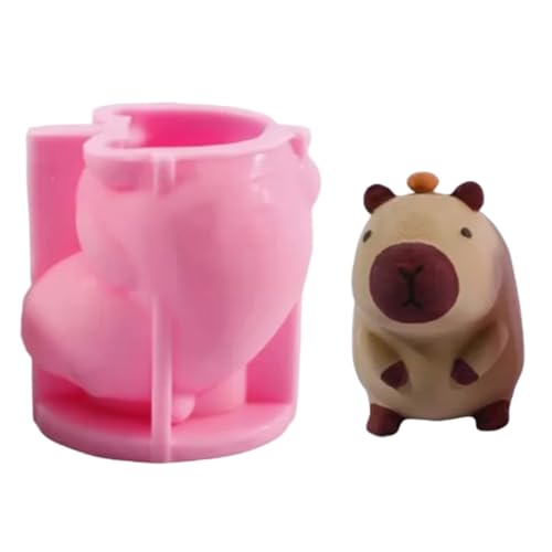 Capybara-Form, lebensmittelechtes Silikon, niedliche Capybara-Puddingform zum Selbermachen von Kerzen, Seifenkuchen, Backen Capybara-Form, lebensmittelechtes Silikon, niedliche Capybara-Puddingform zum Selbermachen von Kerzen, Seifenkuchen, Backen von Wedhapy