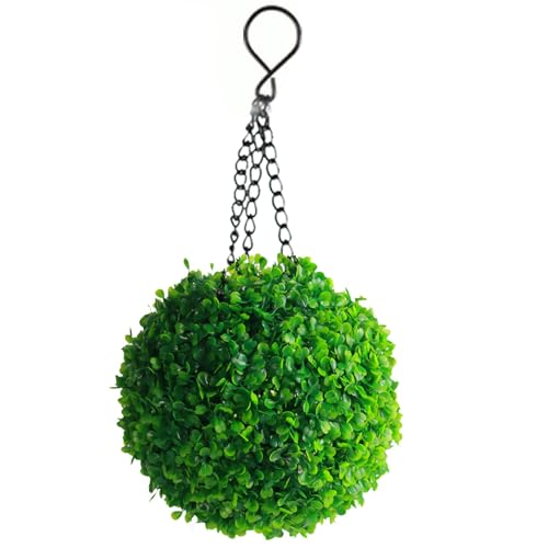 Formschnittkugeln mit Solarleuchten hängend Formschnittkugel grün künstliche Buchsbaumkugel für Hochzeitsgartendeko grün 5 5 x 13 4 Zoll Formschnittkugeln hängend Formschnittkugeln Formschnittkug von Wedhapy