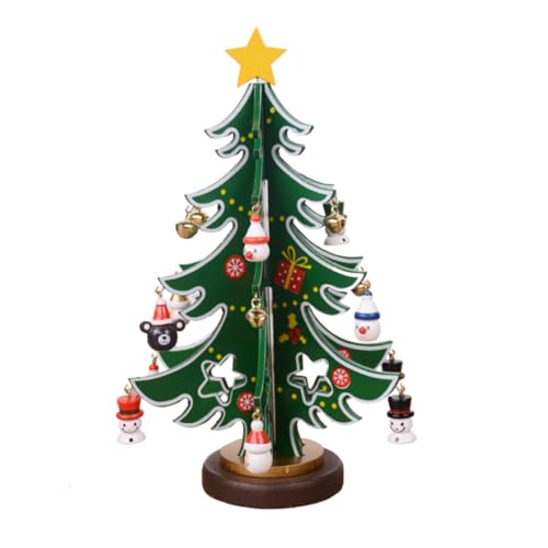 Holz-Weihnachtsbaum, Mini-Tisch-Weihnachtsbaum, Holz-Weihnachtsbaum, Stern, Baumkrone, Weihnachtsbaumschmuck, Tisch-Schreibtisch-Dekoration, Klein Holz-Weihnachtsbaum, Mini-Tisch-Weihnachtsbaum, Holz-Weihnachtsbaum, Stern, Baumkrone, Weihnachtsbaumschmuck, Tisch-Schreibtisch-Dekoration, Klein von Wedhapy