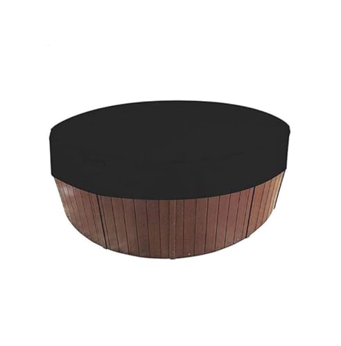 Lazy Spa Cover Whirlpool-Abdeckung rund 78,7x11,8 Zoll wasserdicht sonnenbeständig staubdicht Whirlpool-Abdeckung faltbar leicht für den Außenbereich mit Kordelzug Lazy Spa Cover M von Wedhapy