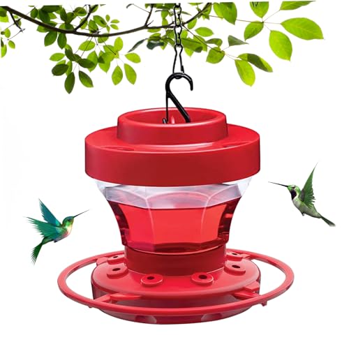 Hummingbird Feeder mit 8 Fütterungsanschluss 3.9 x 3 9 x 3 5 Zoll Hummingbird Feeder mit Barsch und Haken abnehmbar antprofel von Wedhapy