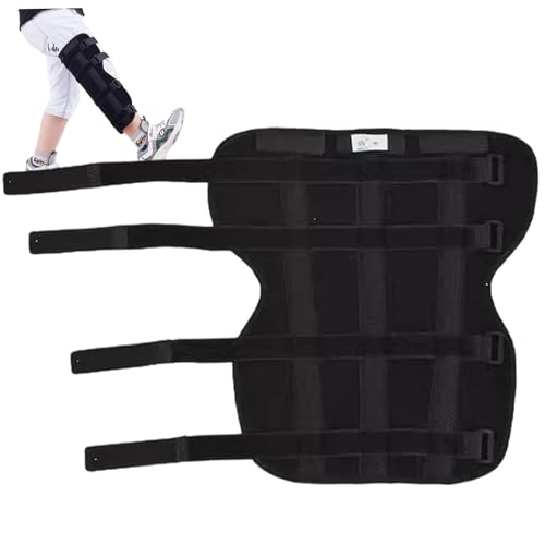 Wedhapy Knieschiene für Kinder verstellbare Knieschiene mit 3 Platten aus Aluminiumlegierung atmungsaktive Beinschiene aus Polyester mit Befestigungsband M von Wedhapy