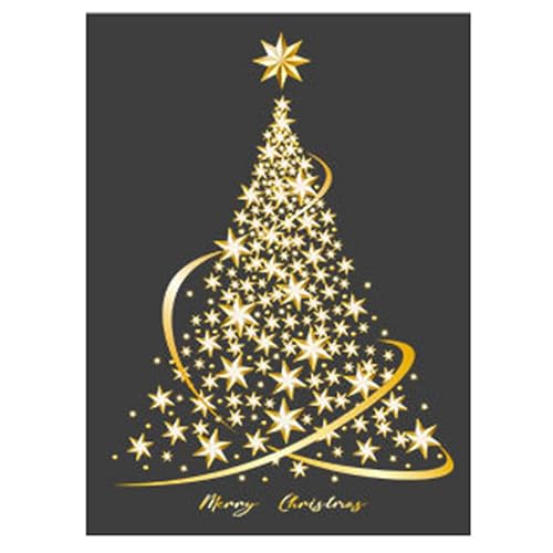 Weihnachtsfenster klammert Golden PVC Weihnachtsbaumfenster Aufkleber 31x22 Zoll wiederverwendbares DIY statische Wandbild für Heimgeschäft Fenster Glasscheiben -Dekorationen Weihnachtsbaumwandschalt Weihnachtsfenster klammert Golden PVC Weihnachtsbaumfenster Aufkleber 31x22 Zoll wiederverwendbares DIY statische Wandbild für Heimgeschäft Fenster Glasscheiben -Dekorationen Weihnachtsbaumwandschalt von Wedhapy
