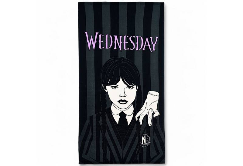 Wednesday Badetuch Wednesday Addams, Mikrofaser, Mädchen Strandtuch 70 x 140 cm von Wednesday