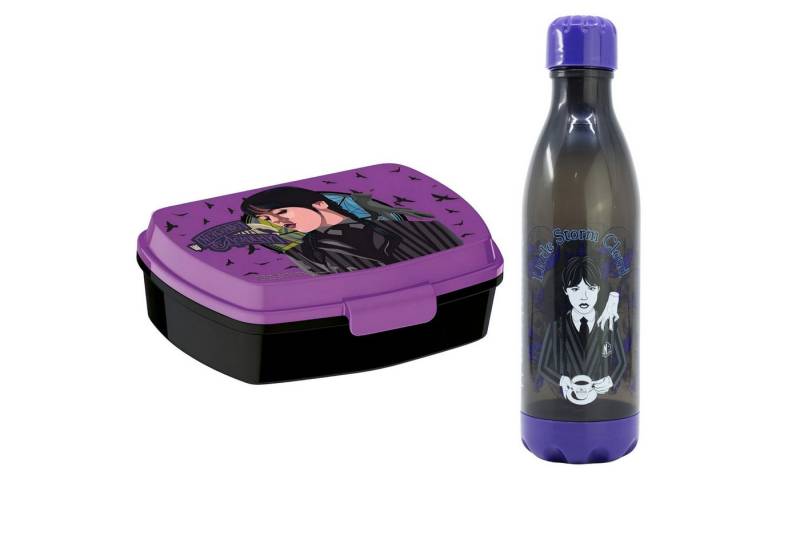 Wednesday Lunchbox Wednesday 2 tlg. Lunchset Brotdose Trinkflasche Flasche 660 ml, (2-tlg., Spar-Set) von Wednesday