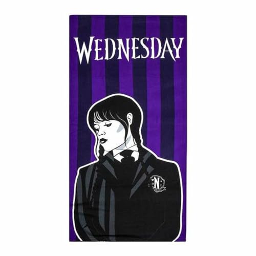 Wednesday Strandtuch Schwarz 70 x 140 cm Marke EAN: 8445484459715 von Wednesday