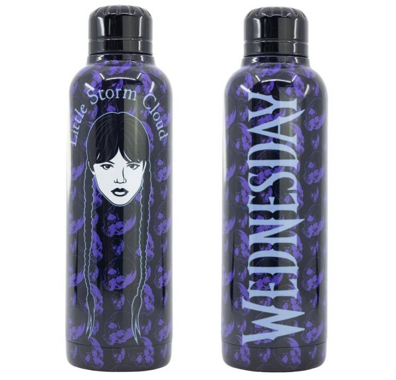 Wednesday Trinkflasche Netflix Wednesday Edelstahl Sportflasche Wasserflasche Flasche 515 ml von Wednesday