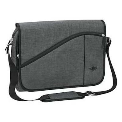 Notebooktasche College, 400x300x100mm, grau, 59353012, mit Schultergurt von Wedo