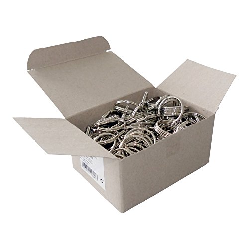 Wedo 2623025 Schlüsselringe Metallringe (25 mm Durchmesser, glanzvernickelt) 100 Stück, silber von WEDO