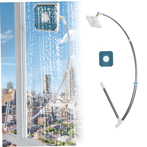 Außen Fensterreiniger-Werkzeug, Außenfenster-Reiniger-Werkzeug, 2-in-1 mit 360 ° für Zuhause länger Außen Fensterreiniger-Werkzeug, Außenfenster-Reiniger-Werkzeug, 2-in-1 mit 360 ° für Zuhause länger von Weduspaty