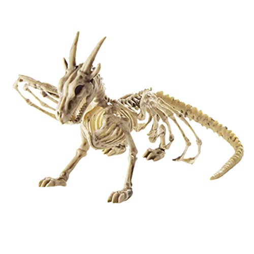 Halloween -Dekorationen Kunststoff lebensechter gruseliges Drachen Skelett gruselige Tierknochen Ornament, Halloween Animal Skeletton von Weduspaty
