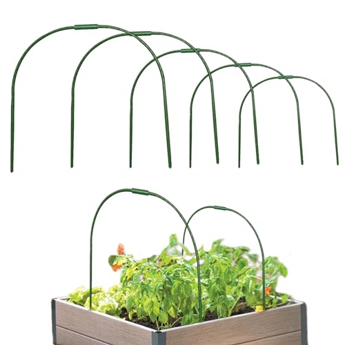 Weduspaty Gartenreferen zum Netzen von Gewächshaus -Hoops 6 Sets Wachsen Tunnel -Reifen 18,9 Zoll Lange Garten Reifen für Gartenstoff, Gartentunnel Reifen von Weduspaty