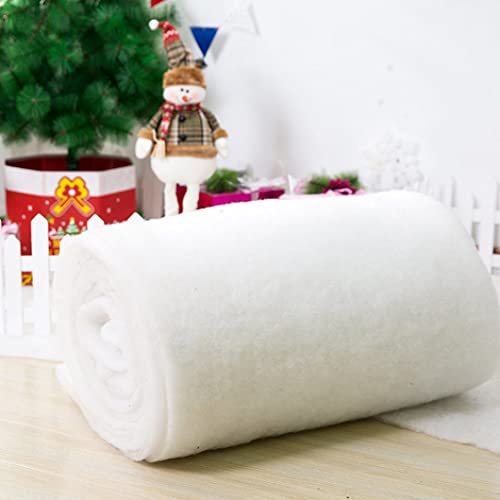 Weihnachten Schneedecke Roll Instant Weihnachtsbaumdekor Weihnachtsfeier Snow Party Tisch Läufer Weißer Foto Hintergrund gefälschte Schneedekoration Faux Snow Fake Snow Decke Cover für den Urlaub von Weduspaty