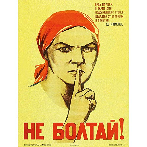 Wee Blue Coo LTD War Propaganda Ww2 Soviet Union Gossip Vintage Retro Advertising Art Print Poster Wall Decor Kunstdruck Poster Wand-Dekor-12X16 Zoll Wee Blue Coo LTD War Propaganda Ww2 Soviet Union Gossip Vintage Retro Advertising Art Print Poster Wall Decor Kunstdruck Poster Wand-Dekor-12X16 Zoll von Wee Blue Coo LTD