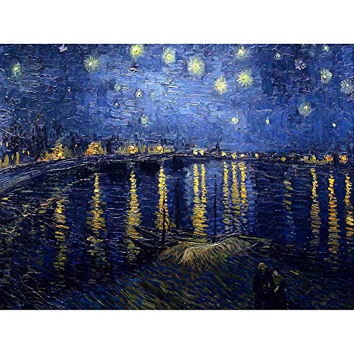 Wee Blue Coo Vincent Van Gogh Starry Night 1888 Old Master Painting Art Print Poster Wall Decor Kunstdruck Poster Wand-Dekor-12X16 Zoll von Wee Blue Coo