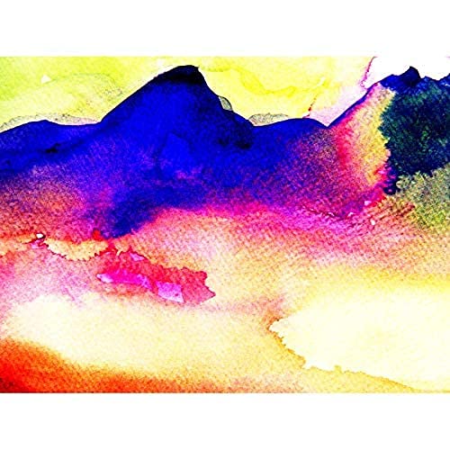 Wee Blue Coo Abstrakter Berg Kunstplakat Ungerahmter Kunstdruck 30x40 cm von Wee Blue Coo