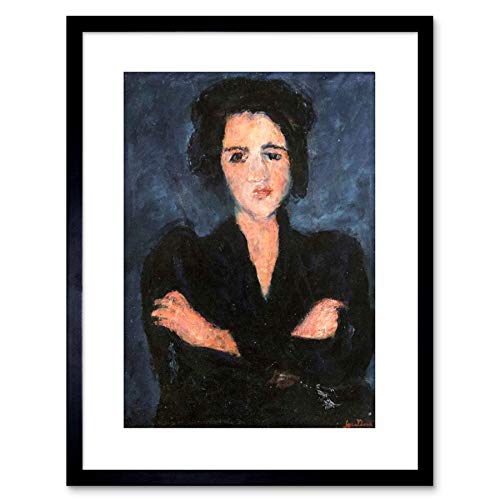 CHAIM SOUTINE PORTRAIT EVA FRAMED ART PRINT F97X10259 von Wee Blue Coo