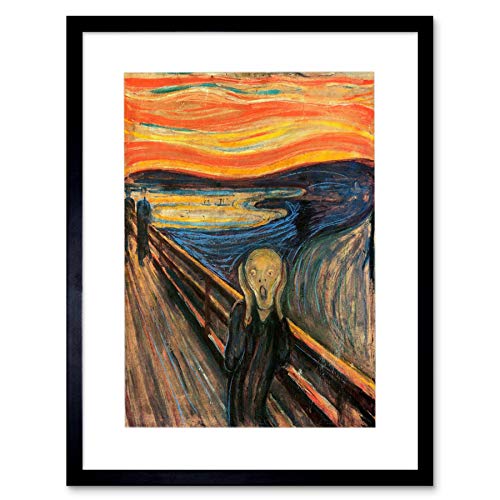 EDVARD MUNCH SCREAM PAINTING FRAME ART PRINT PICTURE F12X301 von Wee Blue Coo