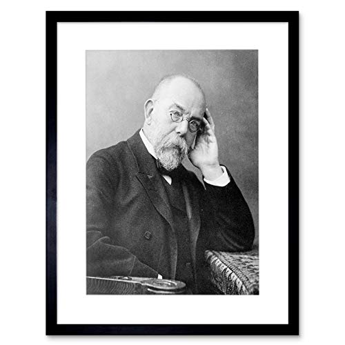 PHOTO PORTRAIT FECHNER PHYSICIAN ROBERT HEINRICH KOCH FRAMED ART PRINT F12X9136 von Wee Blue Coo