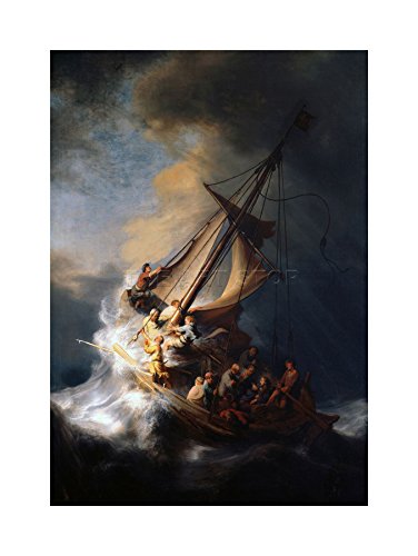 Wee Blue Coo REMBRANDT CHRIST STORM LAKE GALILEE PAINTING FRAME ART PRINT PICTURE F12X1040 Wee Blue Coo REMBRANDT CHRIST STORM LAKE GALILEE PAINTING FRAME ART PRINT PICTURE F12X1040 von Wee Blue Coo