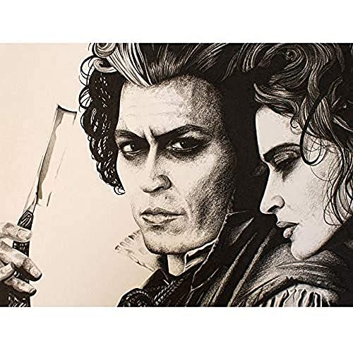 Wee Blue Coo Sweeny Todd Johnny Depp Wayne Maguire Ungerahmter Kunstdruck 30x40 cm von Wee Blue Coo