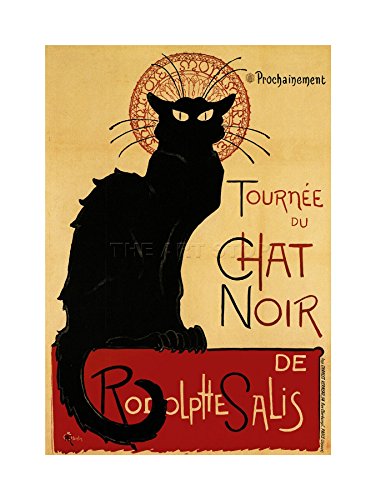 The Art Stop Kunstdruck Wee Blue Coo Black Cat Noir Rodolphe Salis Paris The Art Stop Kunstdruck Wee Blue Coo Black Cat Noir Rodolphe Salis Paris von Wee Blue Coo