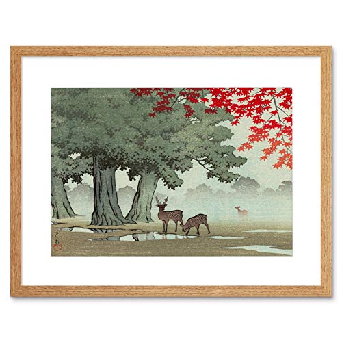 The Art Stop Painting Nature Japan Tree Deer Japan KAWASE HASUI Framed Print F12X4229 The Art Stop Painting Nature Japan Tree Deer Japan KAWASE HASUI Framed Print F12X4229 von Wee Blue Coo