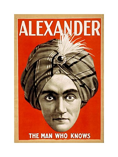 The Art Stop THEATRE AD ALEXANDER MAGICIAN MAGIC VINTAGE FRAMED PRINT F12X2657 The Art Stop THEATRE AD ALEXANDER MAGICIAN MAGIC VINTAGE FRAMED PRINT F12X2657 von Wee Blue Coo