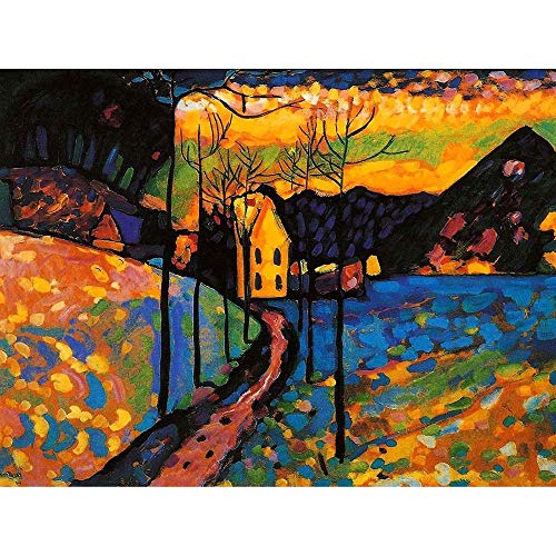 Wee Blue Coo Wassily Kandinsky Winter Landscape Old Master Painting Art Print Poster Wall Decor Kunstdruck Poster Wand-Dekor-12X16 Zoll von Wee Blue Coo