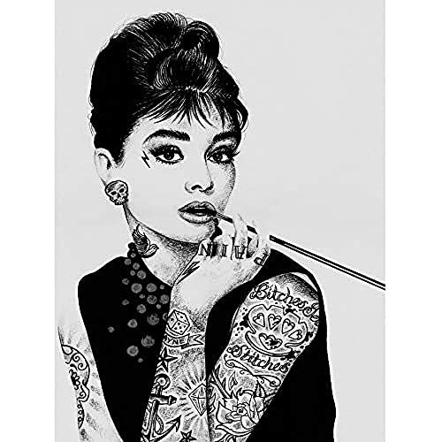 Wee Blue Coo Audrey Hepburn Tattoo-Ikons Wayne Maguire, ungerahmt von Wee Blue Coo