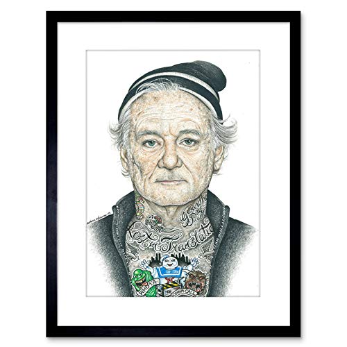 Wee Blue Coo BILL MURRAY GANGSTER INKED IKON FRAMED ART PRINT BY W.MAGUIRE F97X12459 Wee Blue Coo BILL MURRAY GANGSTER INKED IKON FRAMED ART PRINT BY W.MAGUIRE F97X12459 von Wee Blue Coo