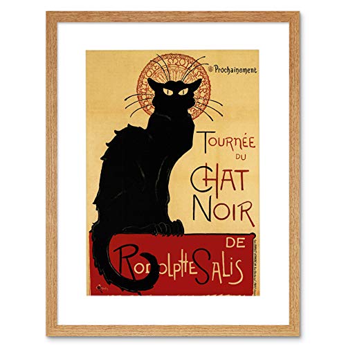 Wee Blue Coo BLACK CAT CHAT NOIR RODOLPHE SALIS PARIS FRANCE FRAMED ART PRINT PICTURE F12X199 Wee Blue Coo BLACK CAT CHAT NOIR RODOLPHE SALIS PARIS FRANCE FRAMED ART PRINT PICTURE F12X199 von The Art Stop