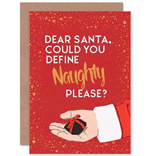 Wee Blue Coo CARD CHRISTMAS SANTA DEFINE NAUGHTY FUNNY von Wee Blue Coo