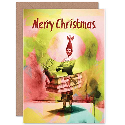 Wee Blue Coo CARD CHRISTMAS XMAS MERRY BIZARRE FESTIVE FELLOW PRESENT GIFT von Wee Blue Coo