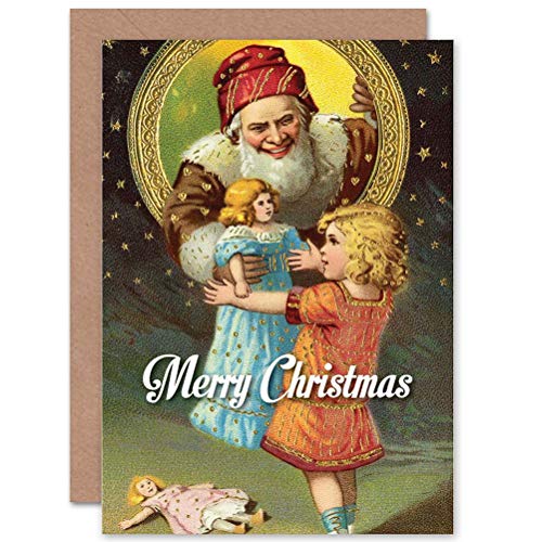 Wee Blue Coo Frohes Weihnachtsmann-Geschenk Weihnachtskarte von Wee Blue Coo