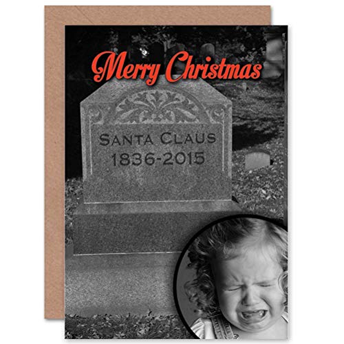Wee Blue Coo CARD CHRISTMAS XMAS MERRY SANTA'S GRAVE FUNNY PRESENT GIFT von Wee Blue Coo