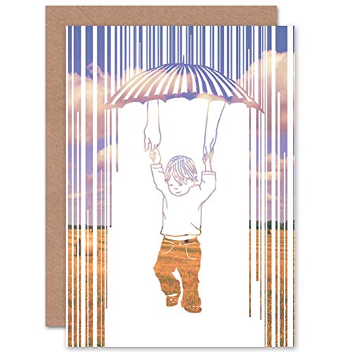 Wee Blue Coo Kinder-Regenschirm für Grußkarten, Regenhände, Geschenk von Wee Blue Coo
