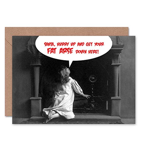 Wee Blue Coo CARD MERRY CHRISTMAS XMAS IMPATIENT CHILD SANTA CHIMNEY GIFT Wee Blue Coo CARD MERRY CHRISTMAS XMAS IMPATIENT CHILD SANTA CHIMNEY GIFT von Wee Blue Coo