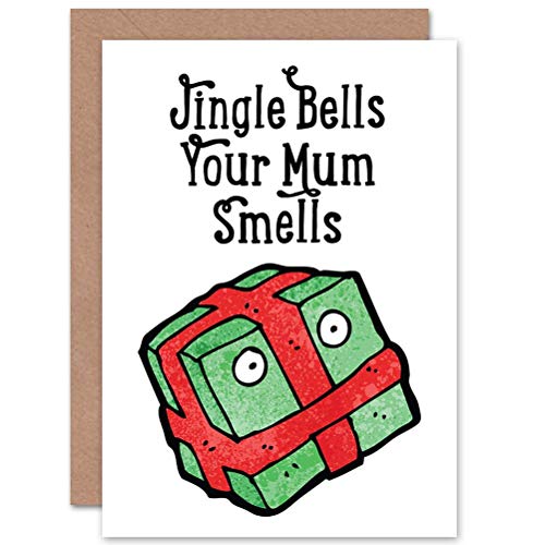 Wee Blue Coo CARD MERRY CHRISTMAS XMAS JINGLE MUM SMELLS FUN GIFT von Wee Blue Coo
