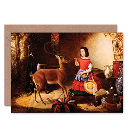 Wee Blue Coo CARD MERRY CHRISTMAS XMAS RUDOLPH VISITS HOUSE GIFT von Wee Blue Coo