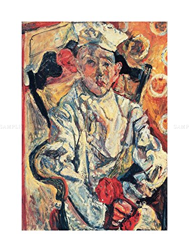 Wee Blue Coo Chaim Soutine Portrait Chef Metcher Wand-Kunstdruck von Wee Blue Coo