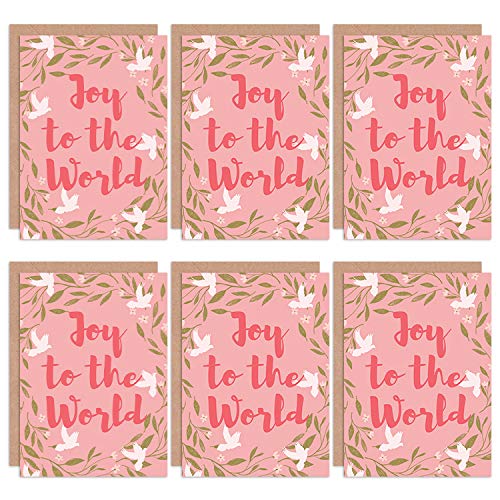 Wee Blue Coo Christmas Cards 6 Pack - Doves Mistletoe Joy To World Set Xmas Christus Welt Wee Blue Coo Christmas Cards 6 Pack - Doves Mistletoe Joy To World Set Xmas Christus Welt von Wee Blue Coo